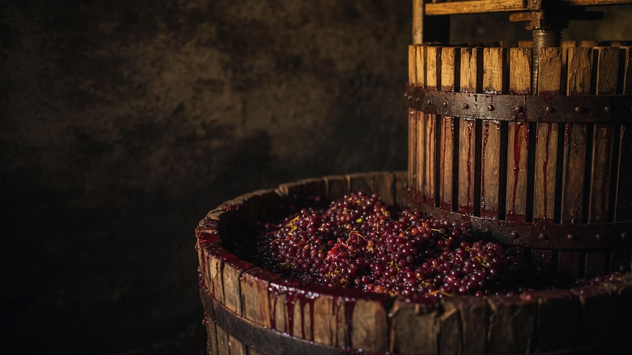 The saignée method: pale rosé juice bled from a spigot at the base of a red-must fermentation vat into a glass vessel